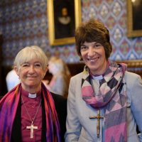 Bishop Rachel with Bishop Christine of Newcastle