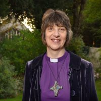 Pic shows Rachel Treweek, Bishop of Gloucester, in the garden of her residence in the city.