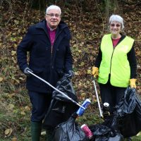 Litter picking Pauline lives out her faith every day