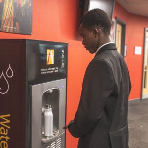 Water dispensers at All Saints’ dramatically cut plastic waste