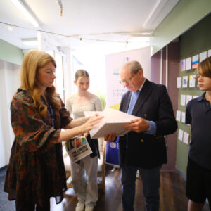 Emma Anderson with Geoffrey Clifton-Brown