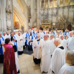Clergy and Lay Ministers robing in the Eastern Lady Chapel ahead of the south transept